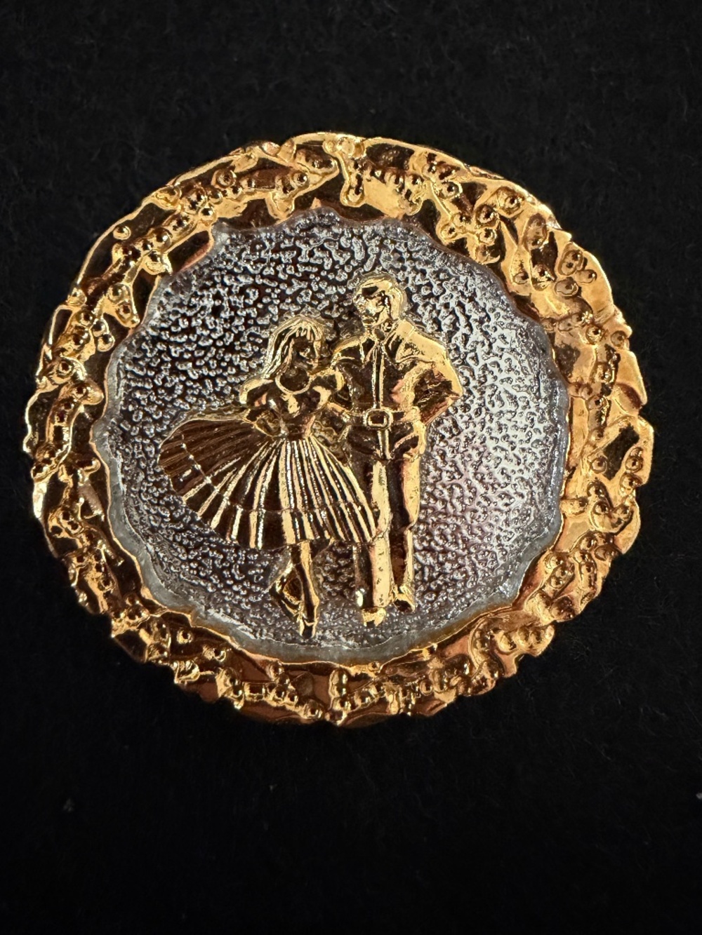 Vintage Western Square Dance Wilmarth Bolo Tie Clasp